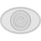 Ekena Millwork Standard Dalton Bullseye Rosette with Beveled Edge, 5"W x 3 1/4"H x 3/4"P ROSP050X033X075DAL03 - alternate 2